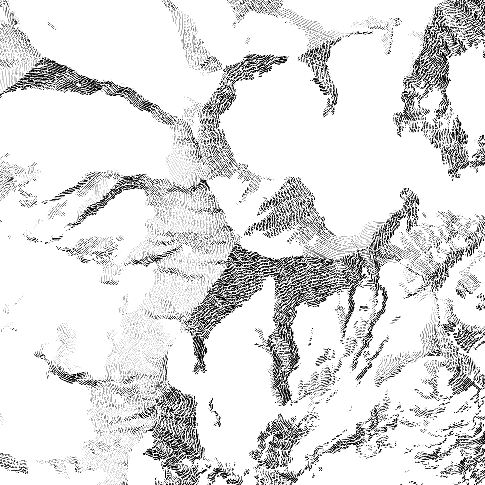 Fels-Schraffur