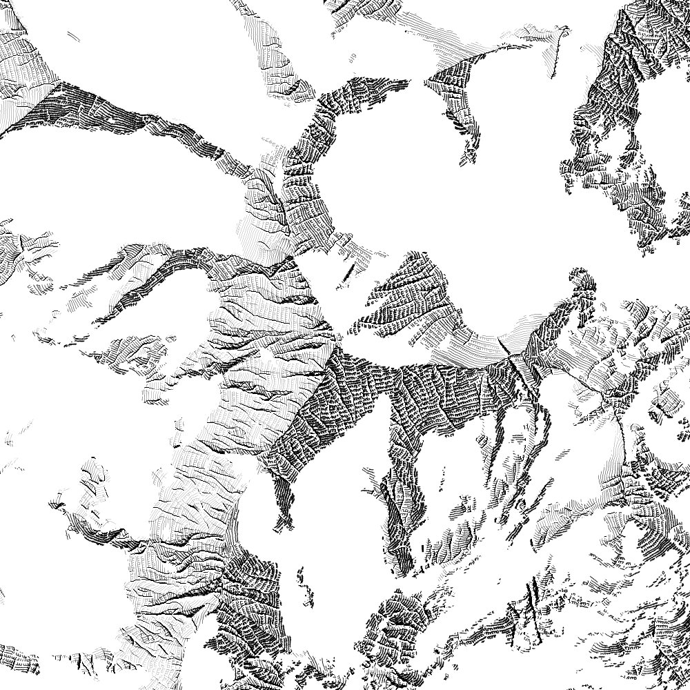 Fertige Fels-Zeichnung